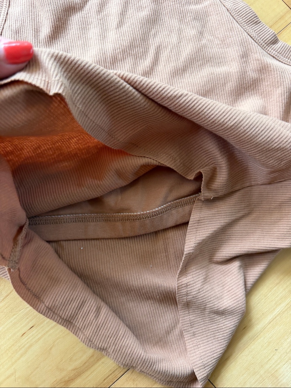 High Neck Ribbed Tank - Picture 5 of 7